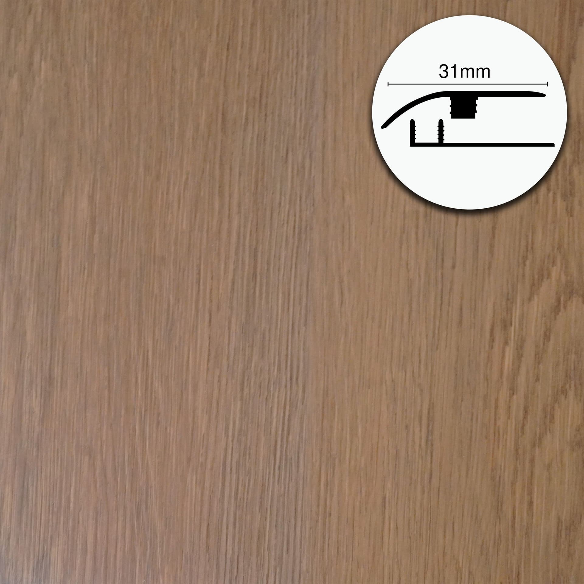 Profilo di Giunzione per Pavimenti SPC TAAC! in Alluminio Piatto o a Discesa 900 mm – Varie Colorazioni - 21