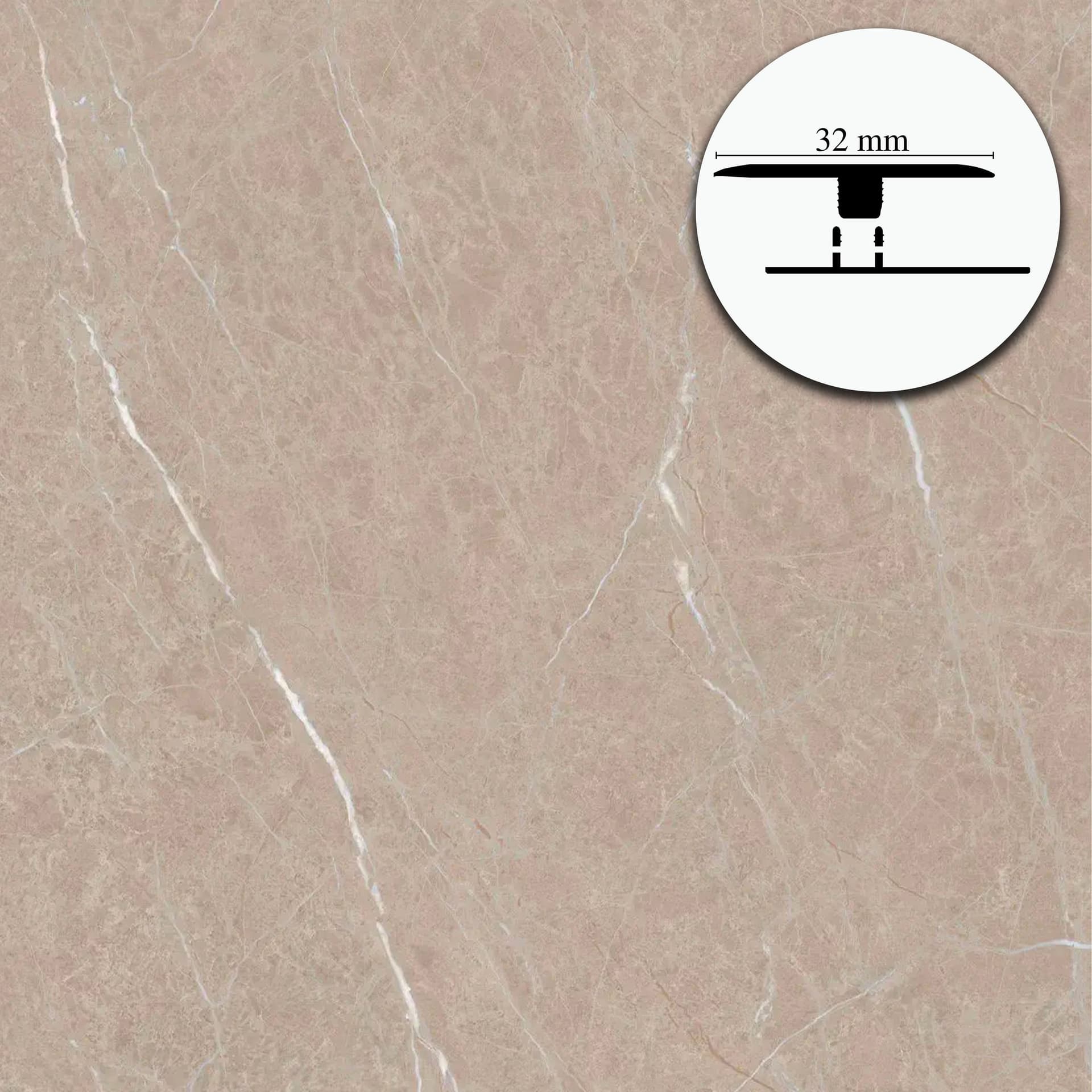 Profilo di Giunzione per Pavimenti SPC TAAC! in Alluminio Piatto o a Discesa 900 mm – Varie Colorazioni - 24