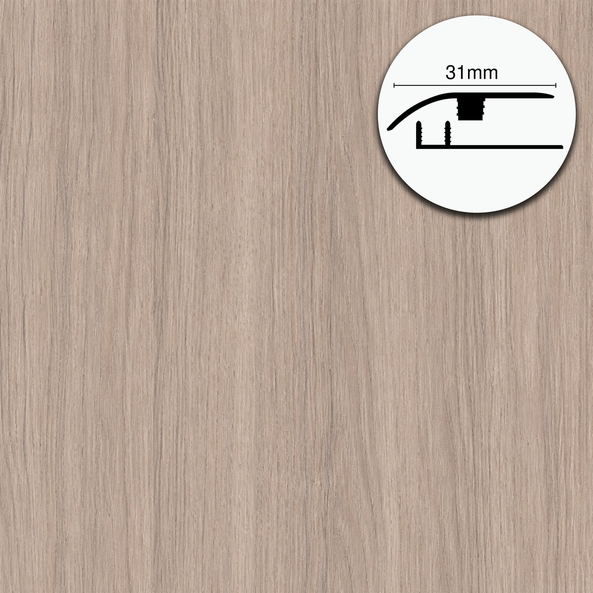 Profilo di Giunzione per Pavimenti SPC TAAC! in Alluminio Piatto o a Discesa 900 mm – Varie Colorazioni - 33