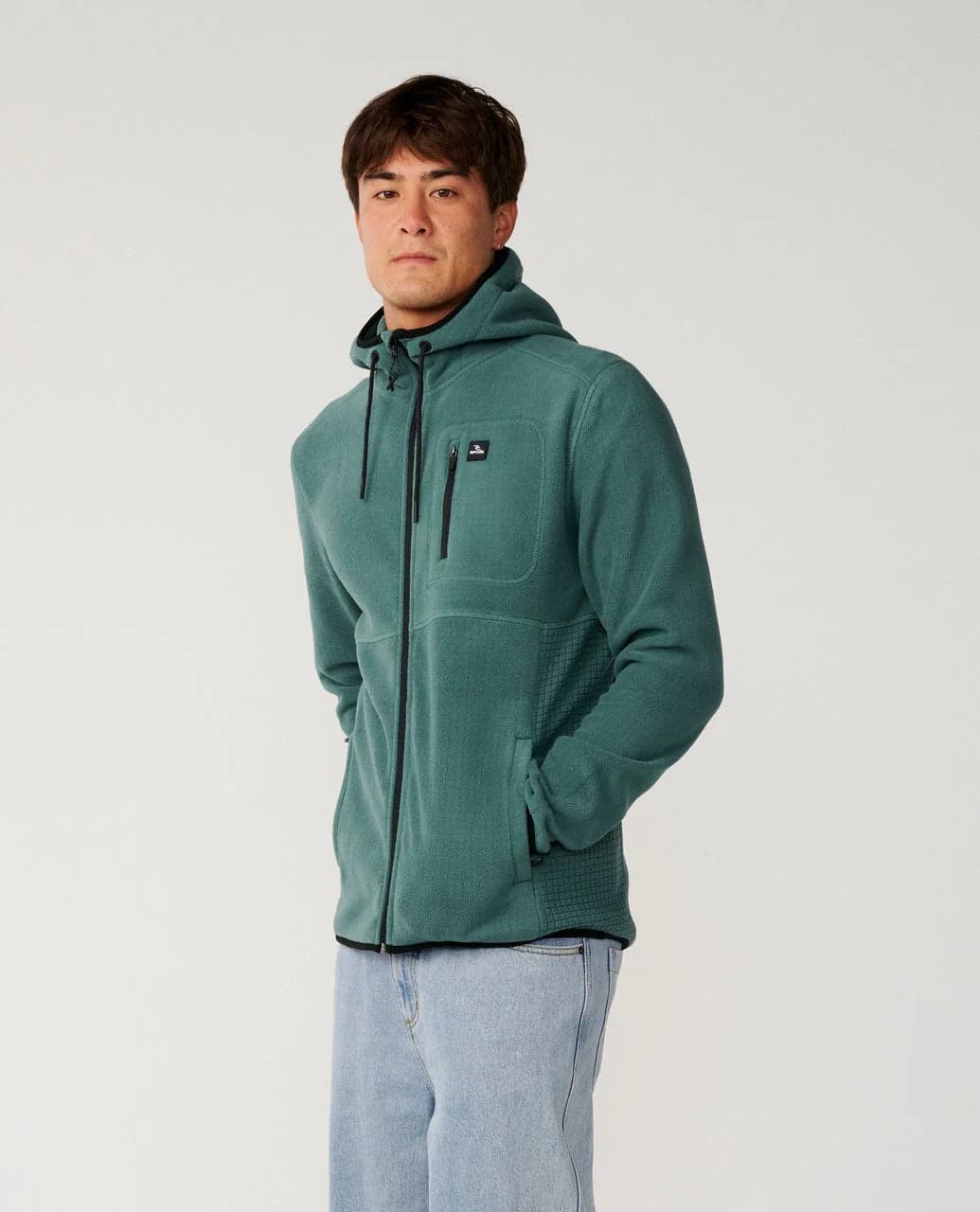 Pile Rip Curl Departed Polar Fleece Zip Through - 2