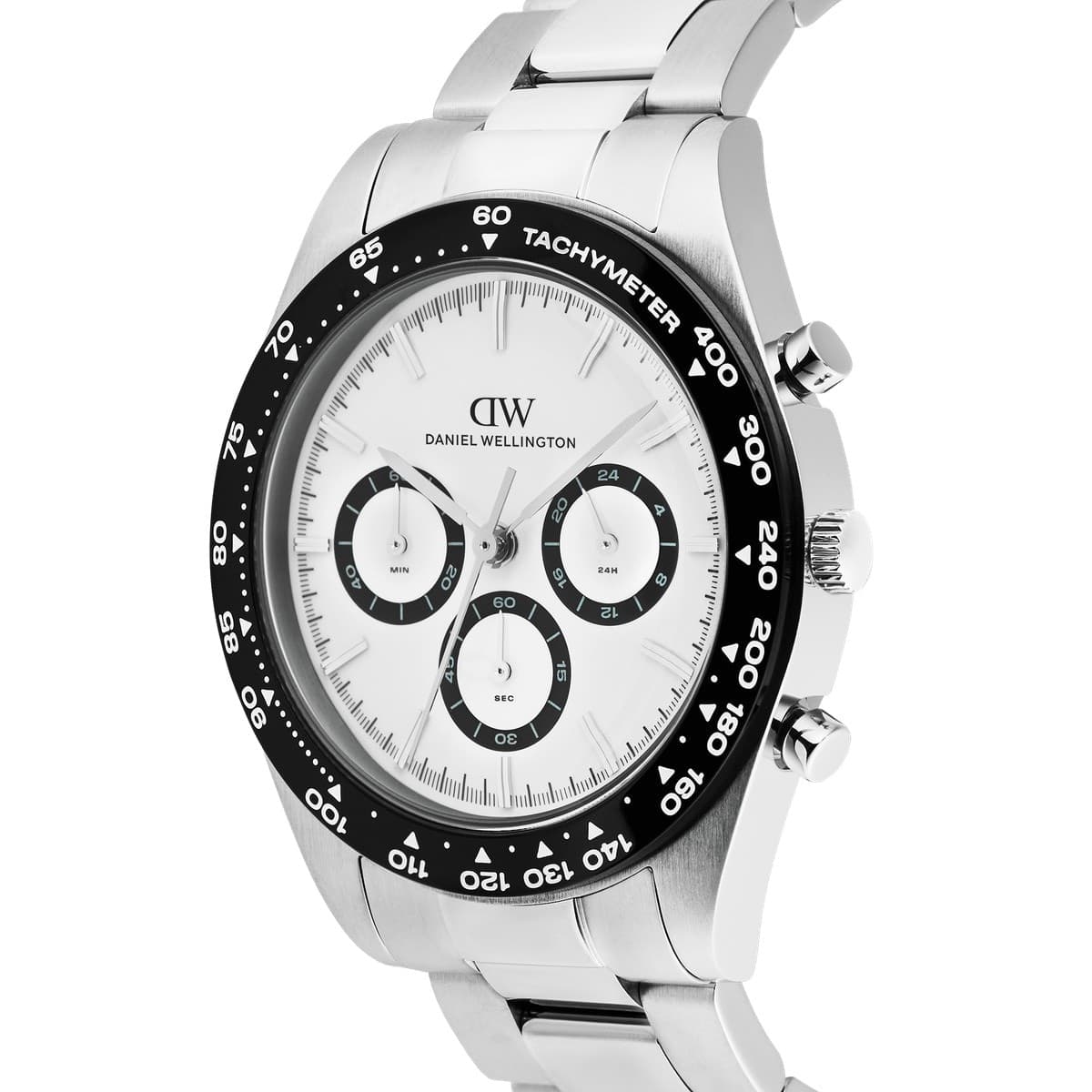 Daniel Wellington - Orologio Iconic Tachymeter 3-Link Silver - 5
