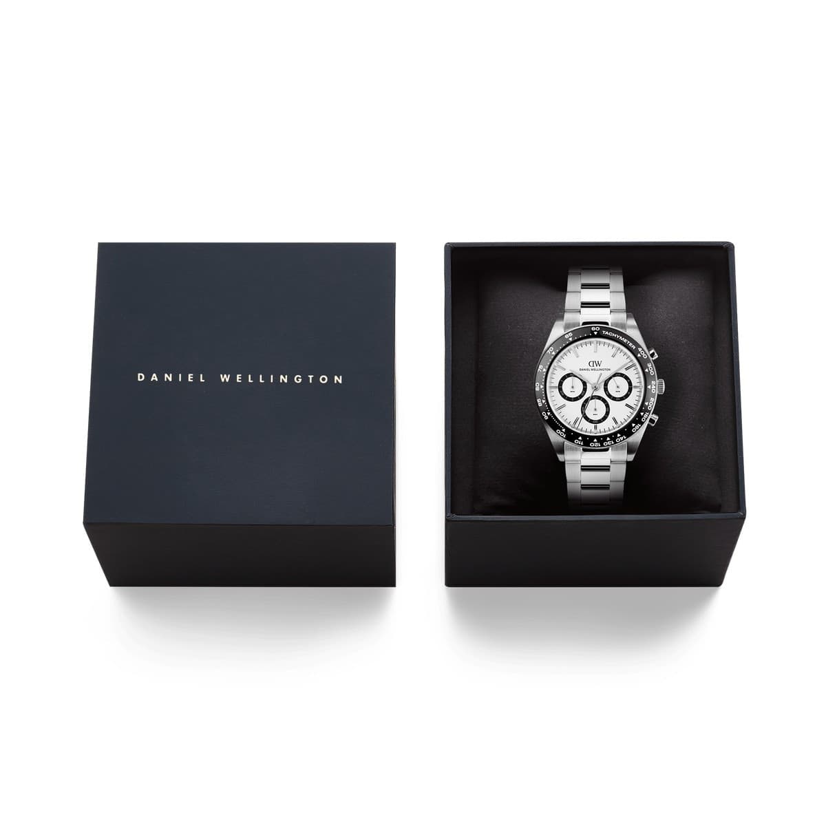 Daniel Wellington - Orologio Iconic Tachymeter 3-Link Silver - 6