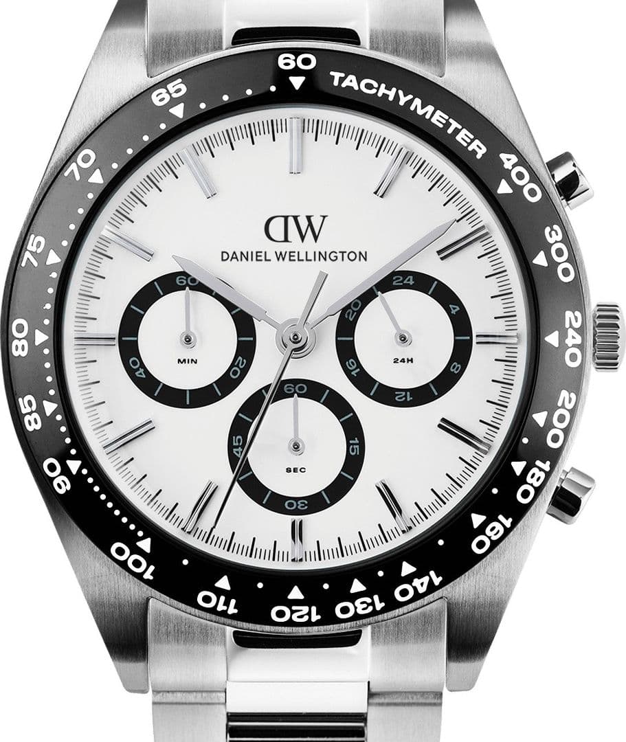 Daniel Wellington - Orologio Iconic Tachymeter 3-Link Silver - 4