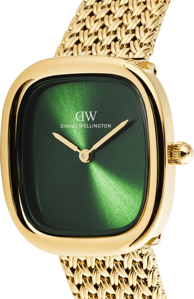 Daniel Wellington - Orologio Margot Braided Mesh Emerald Gold - 5