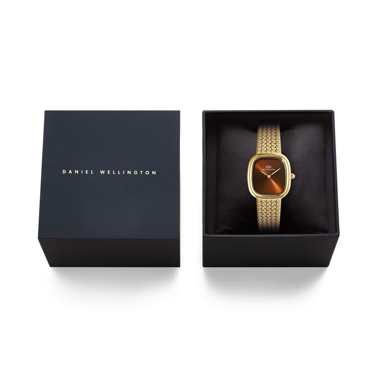 Daniel Wellington - Orologio Margot Braided Mesh Amber Gold - 6
