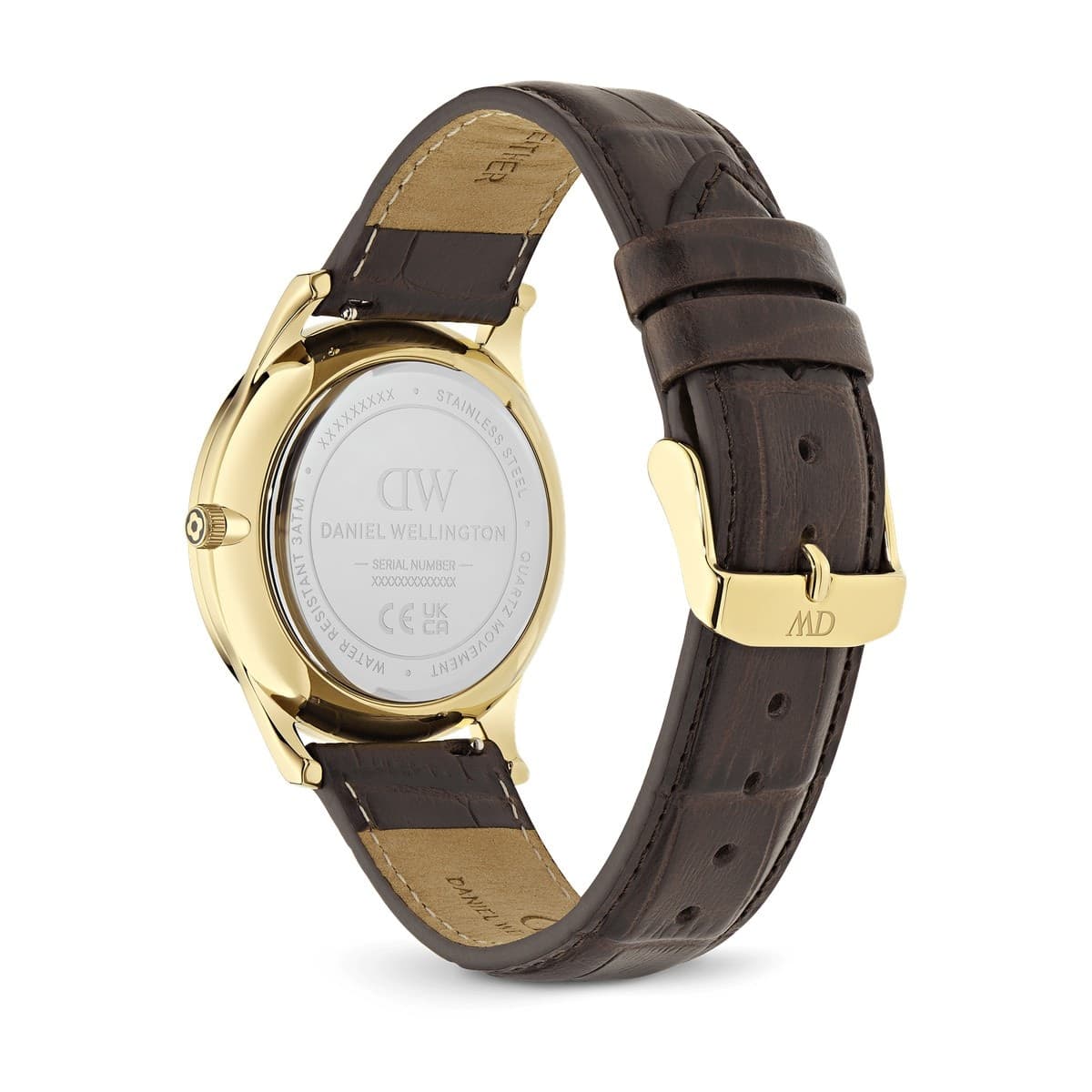Daniel Wellington - Orologio Pathfinder GMT Brown-Croc Green Gold - 3