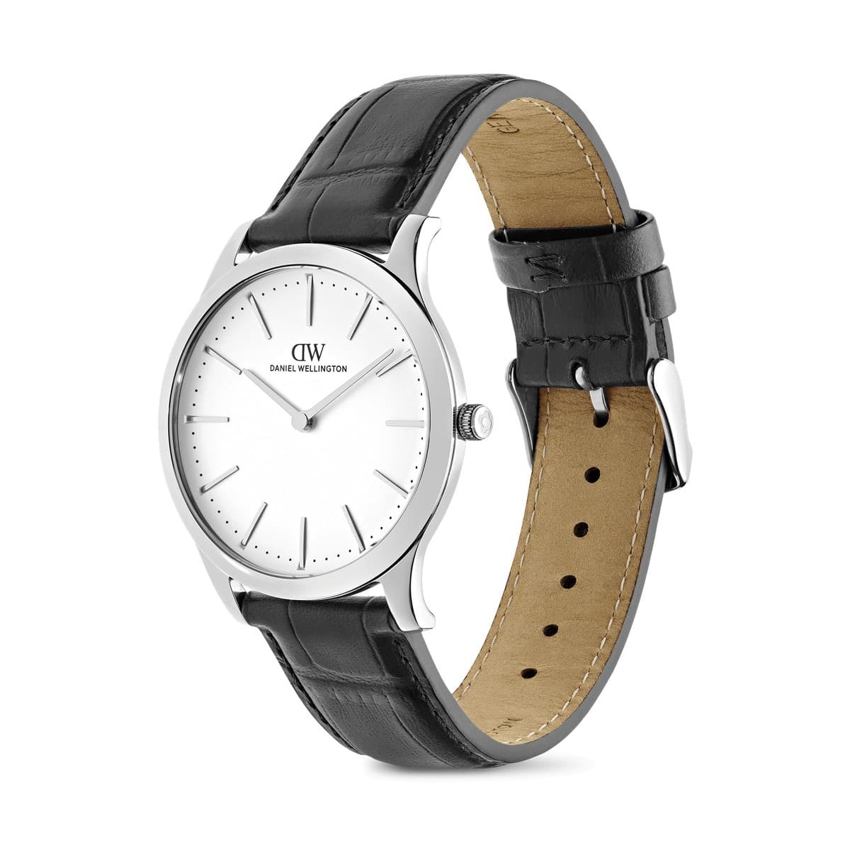 Daniel Wellington - Orologio Pathfinder Black-Croc Frost-White Silver - 2