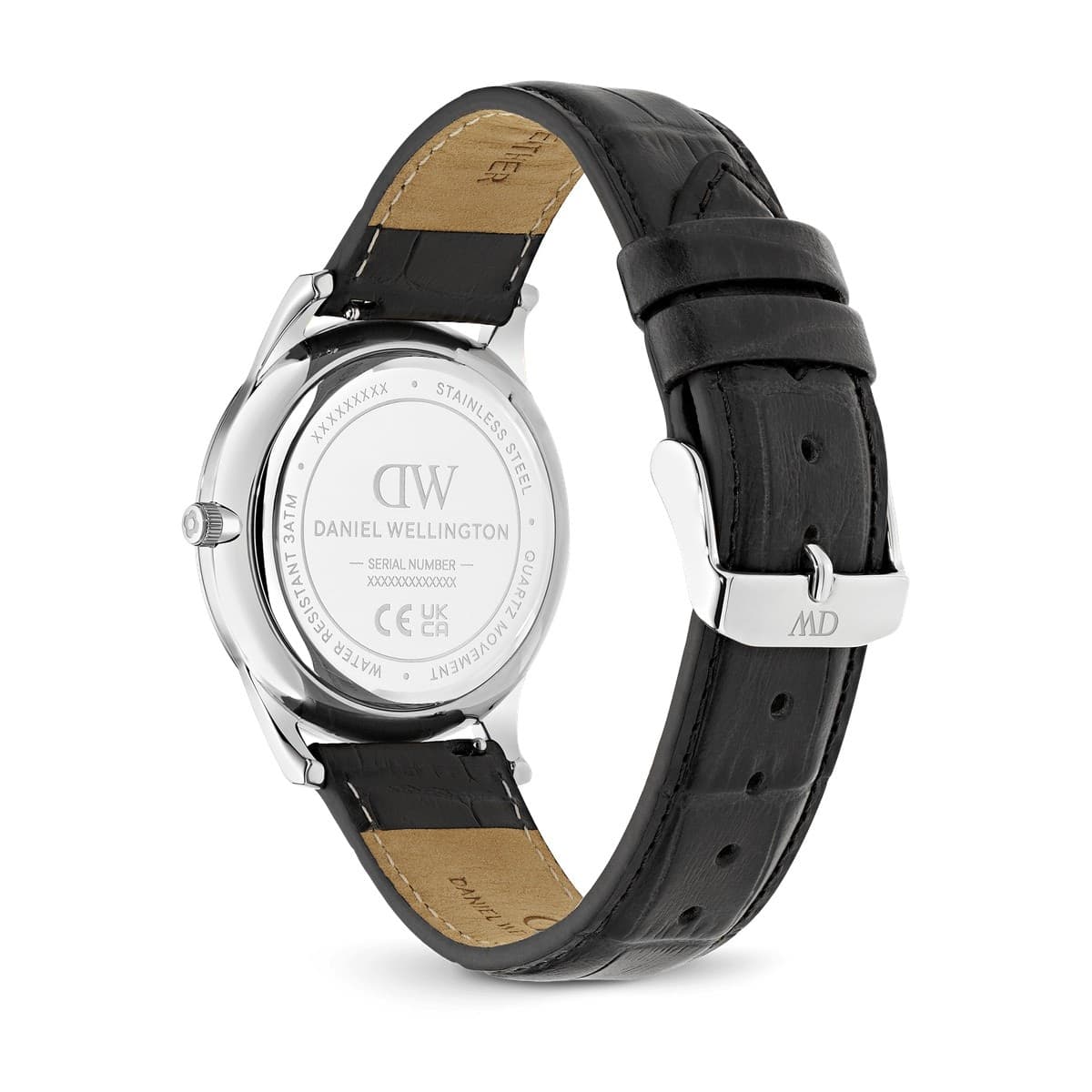 Daniel Wellington - Orologio Pathfinder Black-Croc Frost-White Silver - 3
