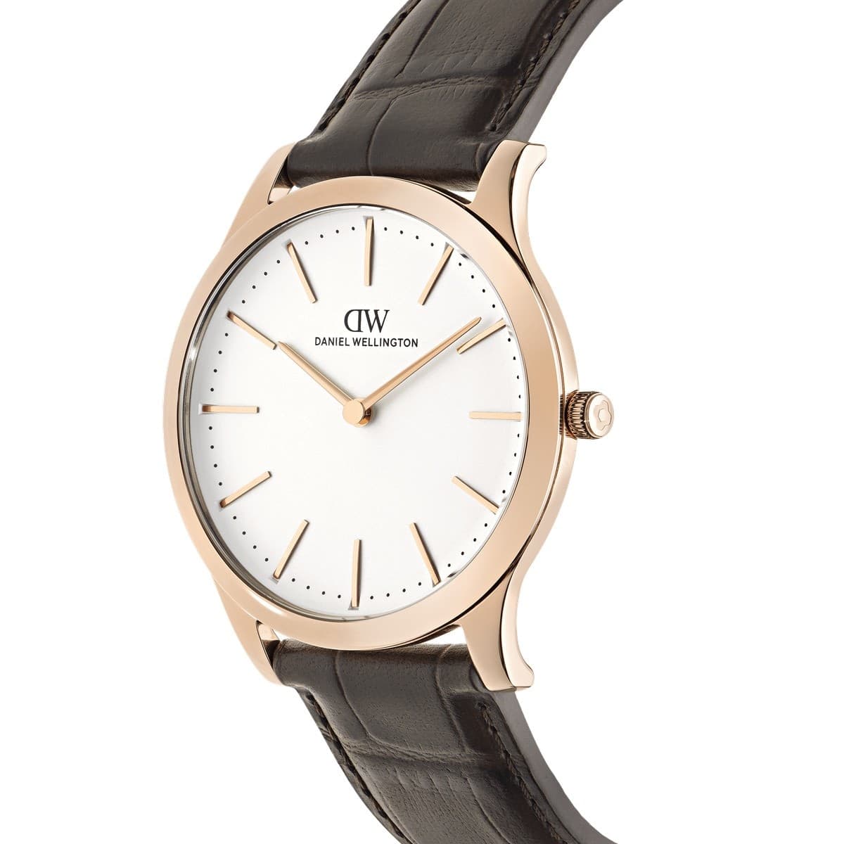 Daniel Wellington - Orologio Pathfinder Brown-Croc Frost-White Rose Gold - 5