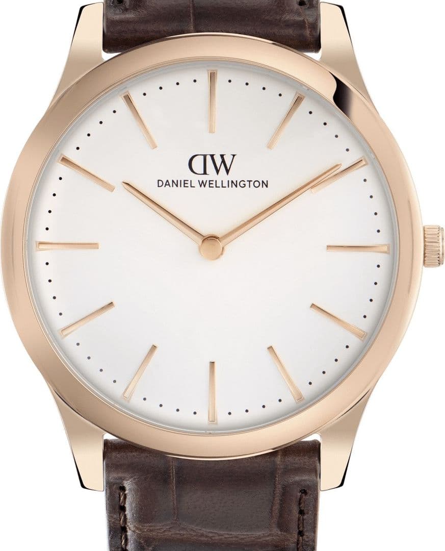 Daniel Wellington - Orologio Pathfinder Brown-Croc Frost-White Rose Gold - 4