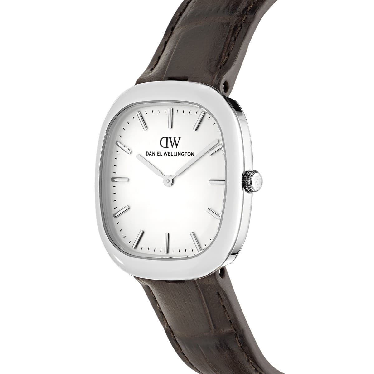 Daniel Wellington - Orologio Cort Brown Leather Silver - 5