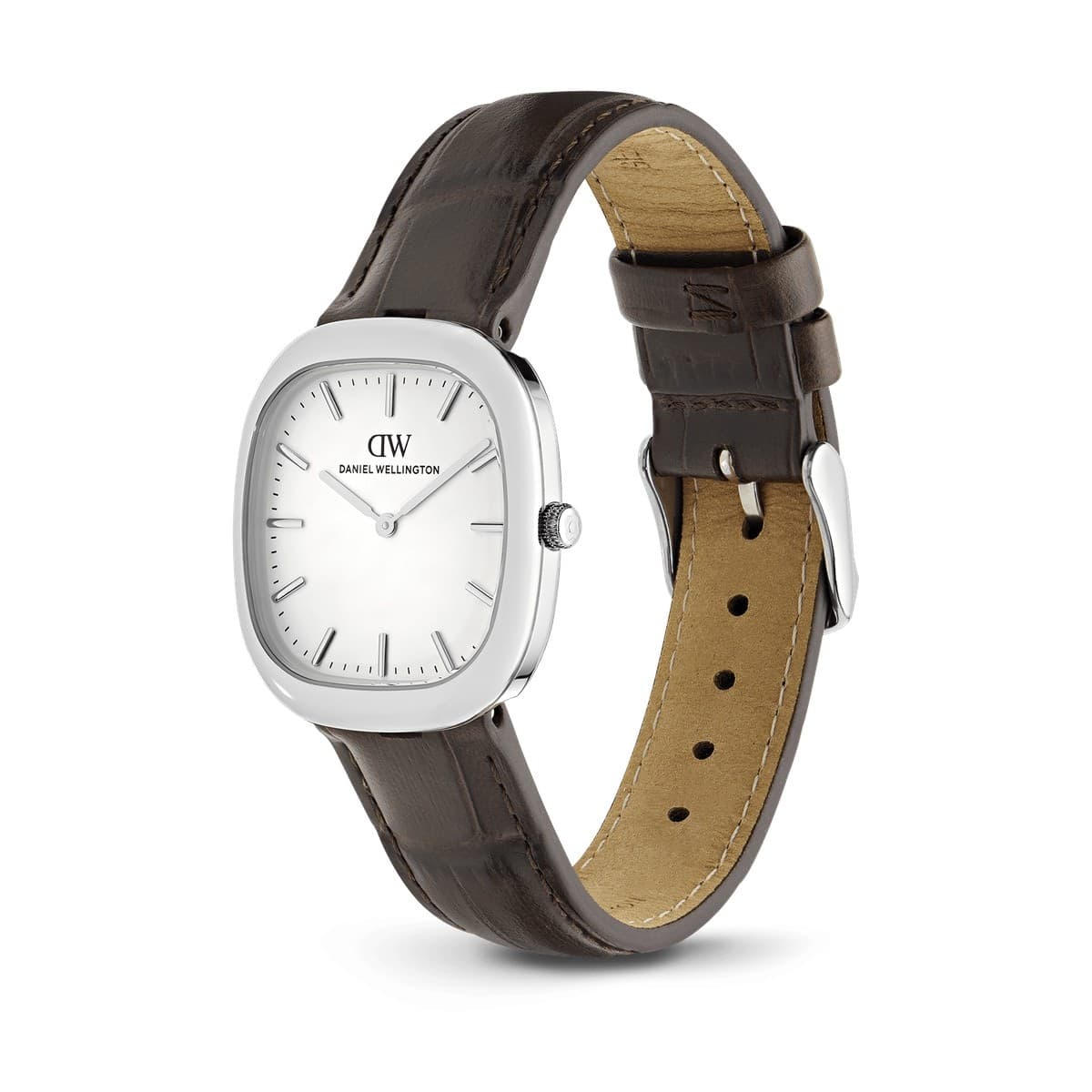 Daniel Wellington - Orologio Cort Brown Leather Silver - 2