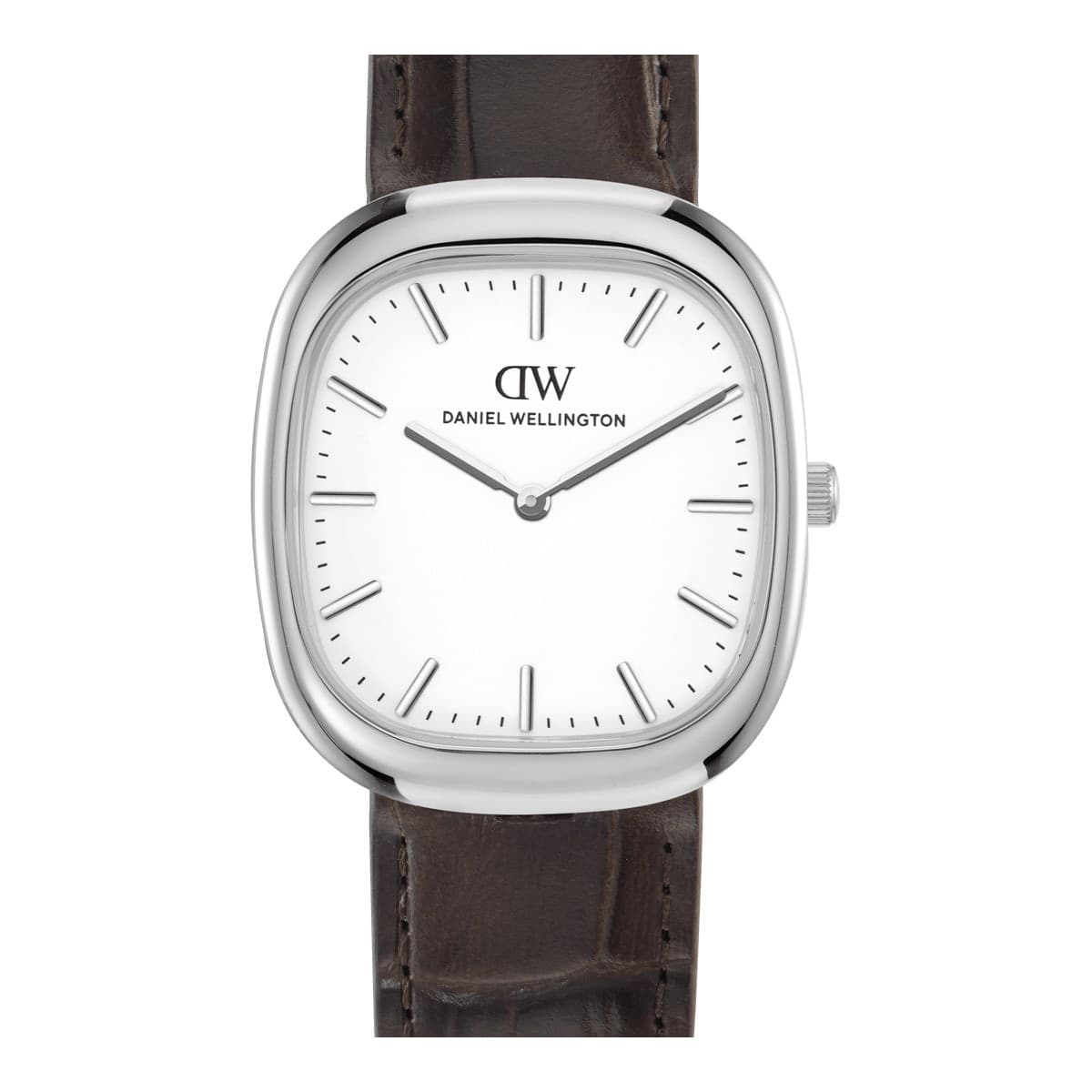 Daniel Wellington - Orologio Cort Brown Leather Silver - 4