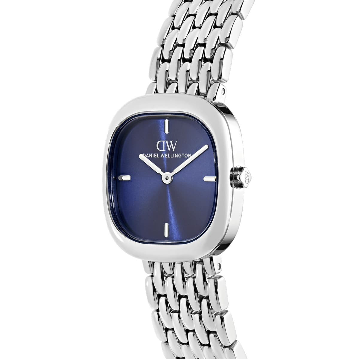 Daniel Wellington - Orologio Corta Royal Blue Grain-Link Silver - 5