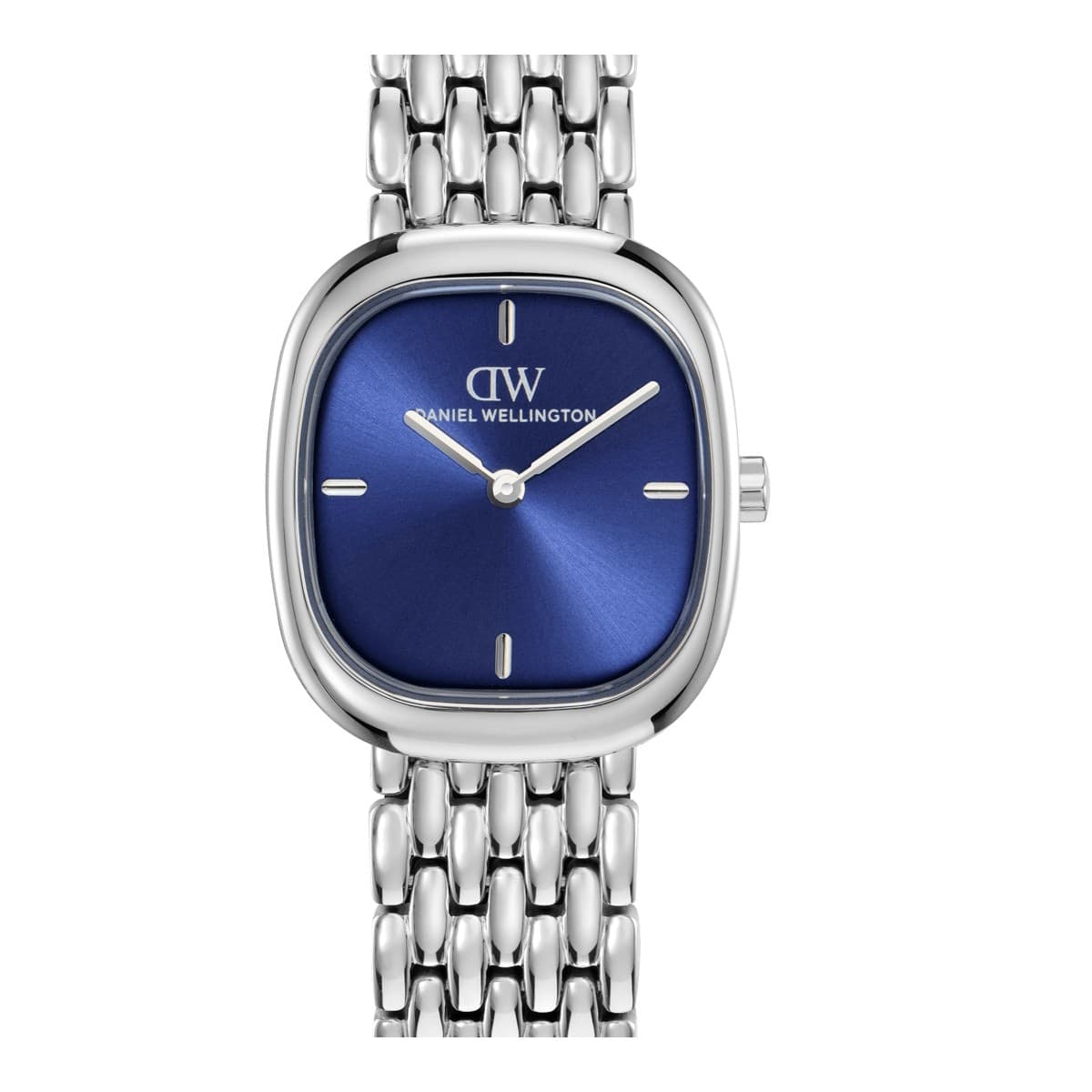 Daniel Wellington - Orologio Corta Royal Blue Grain-Link Silver - 4