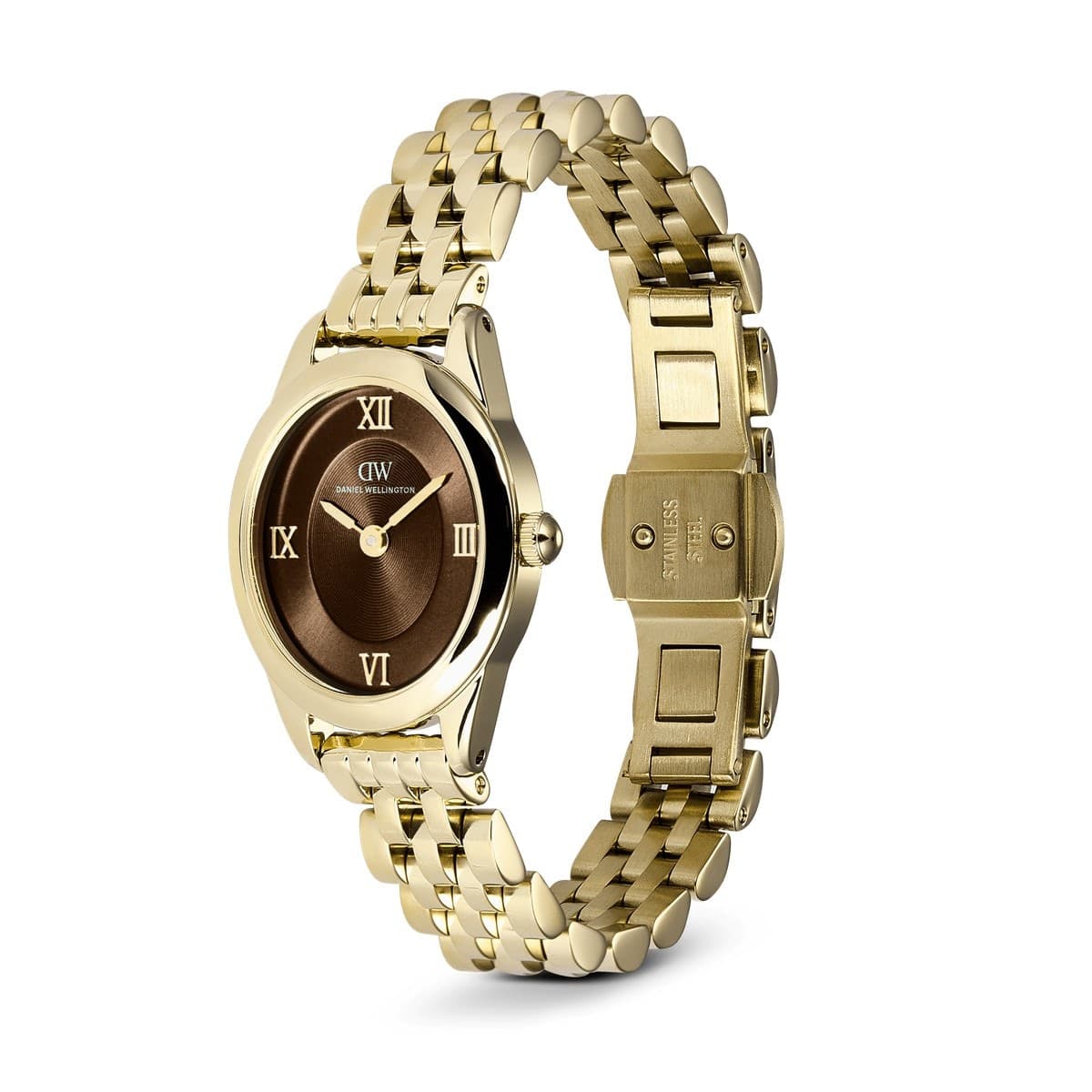 Daniel Wellington - Orologio Ophelia Mini Beans Link Amber Gold - 2