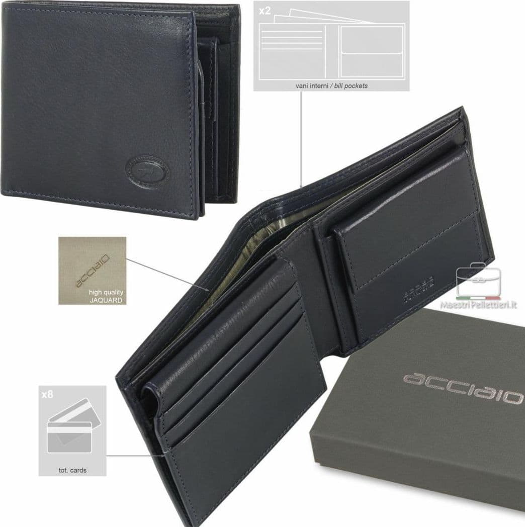 8303  Portafoglio Acciaio Blu 0000000775 - 3