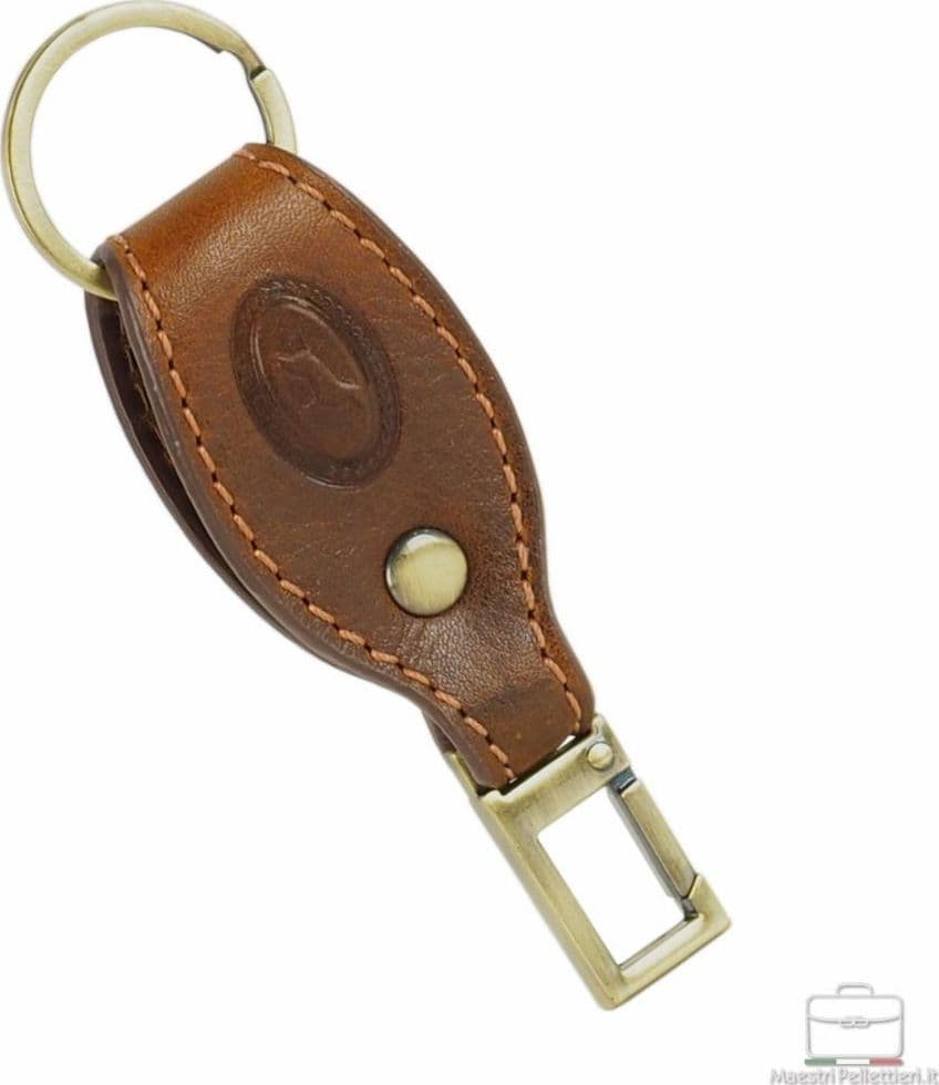 8324  Portachiavi Acciaio Castagno 0000000774