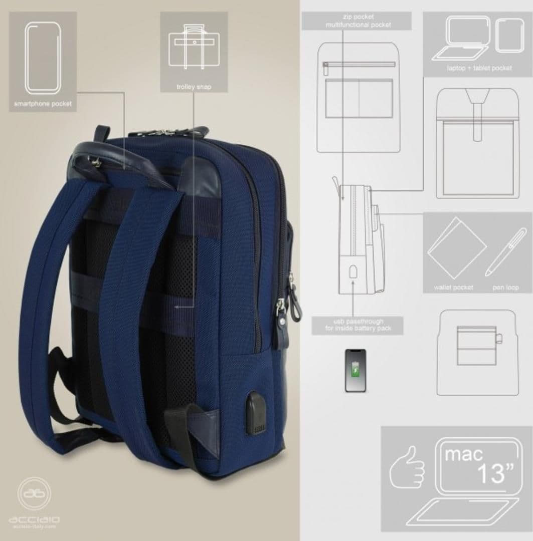 8911 Zaini Acciaio Blu 0000000767 - 4