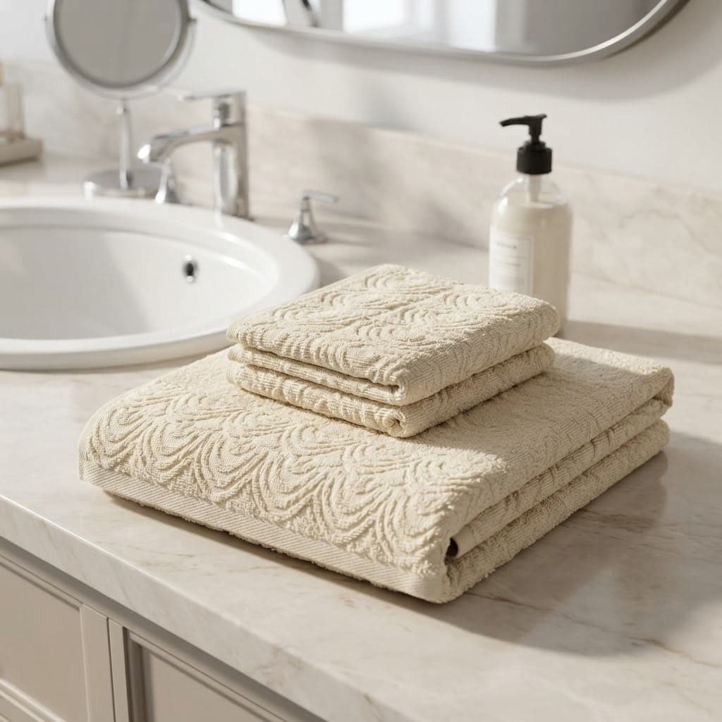 Set Asciugamani 1+1 Papalina AS0190 in Spugna 100% Cotone - 1