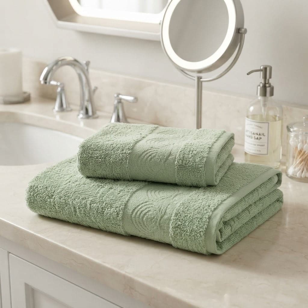 Set Asciugamani 1+1 Papalina AS0190 in Spugna 100% Cotone - 9