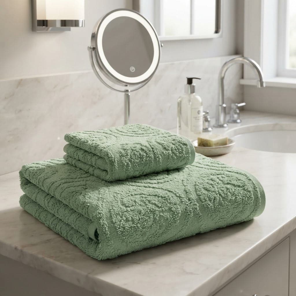Set Asciugamani 1+1 Papalina AS0193 in Spugna 100% Cotone - 2
