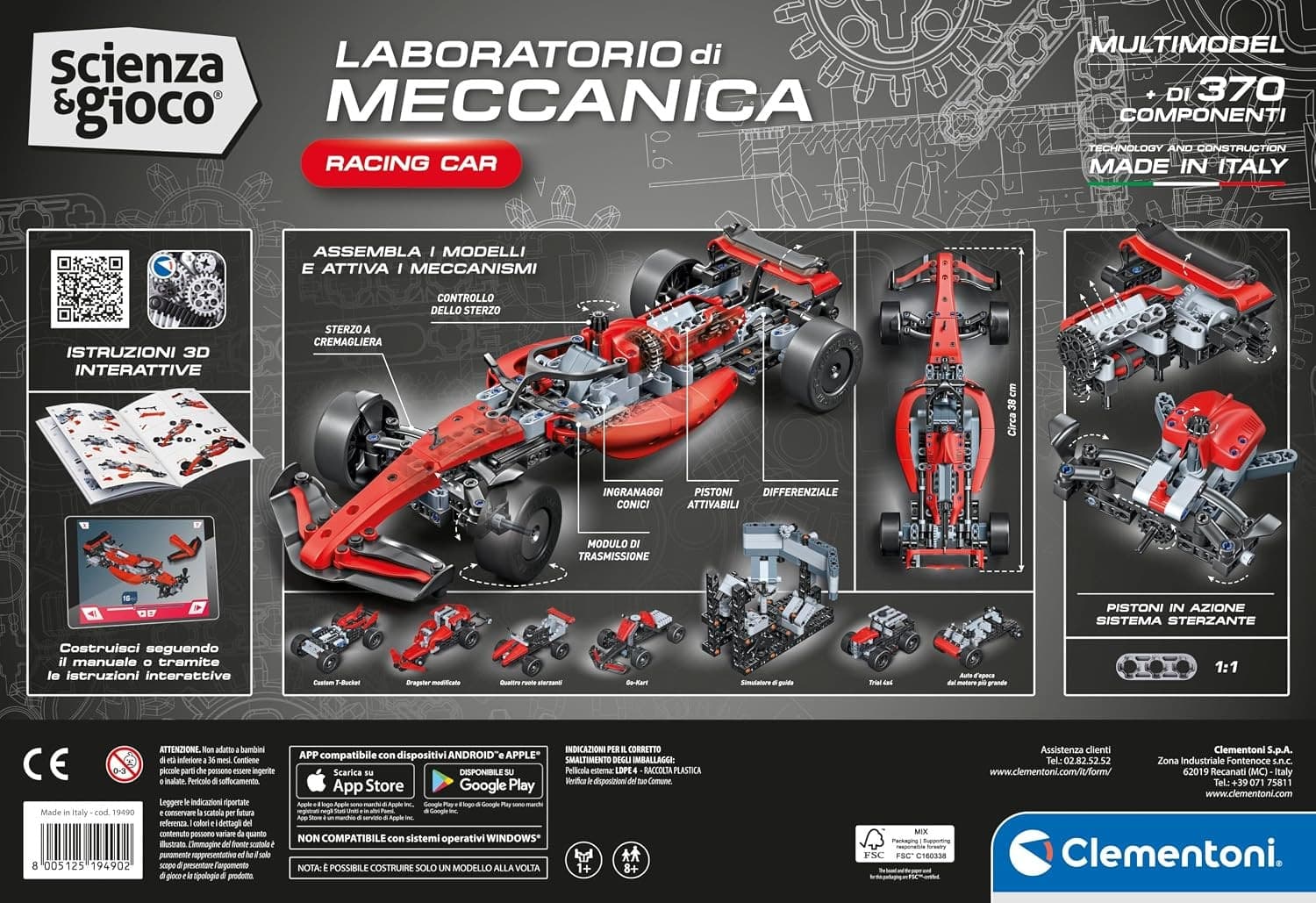 Clementoni - Scienza e Gioco Laboratorio di Meccanica Racing Car - 4