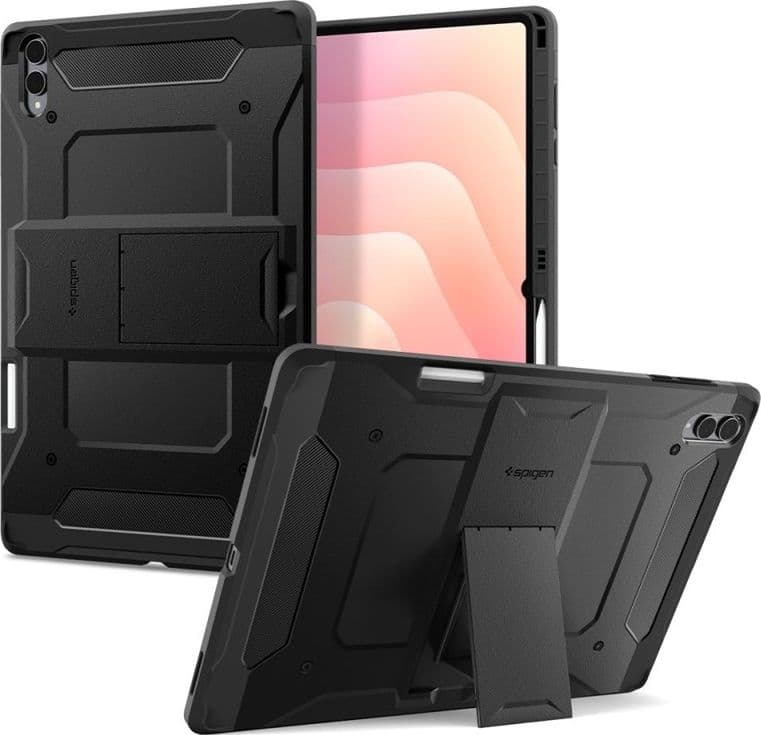 Spigen Tough Armor Pro - Custodia per Samsung Galaxy Tab S11 Ultra 14.6" X930 / X936B (Nero)