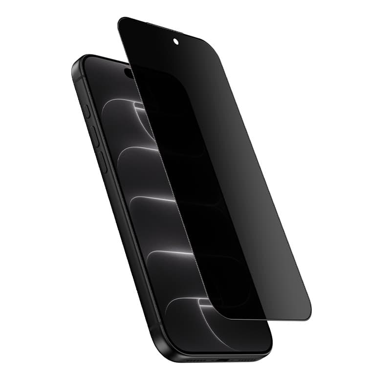Crong Privacy 3D Armour Glass - Vetro temperato per la privacy per iPhone 18 Pro - 6