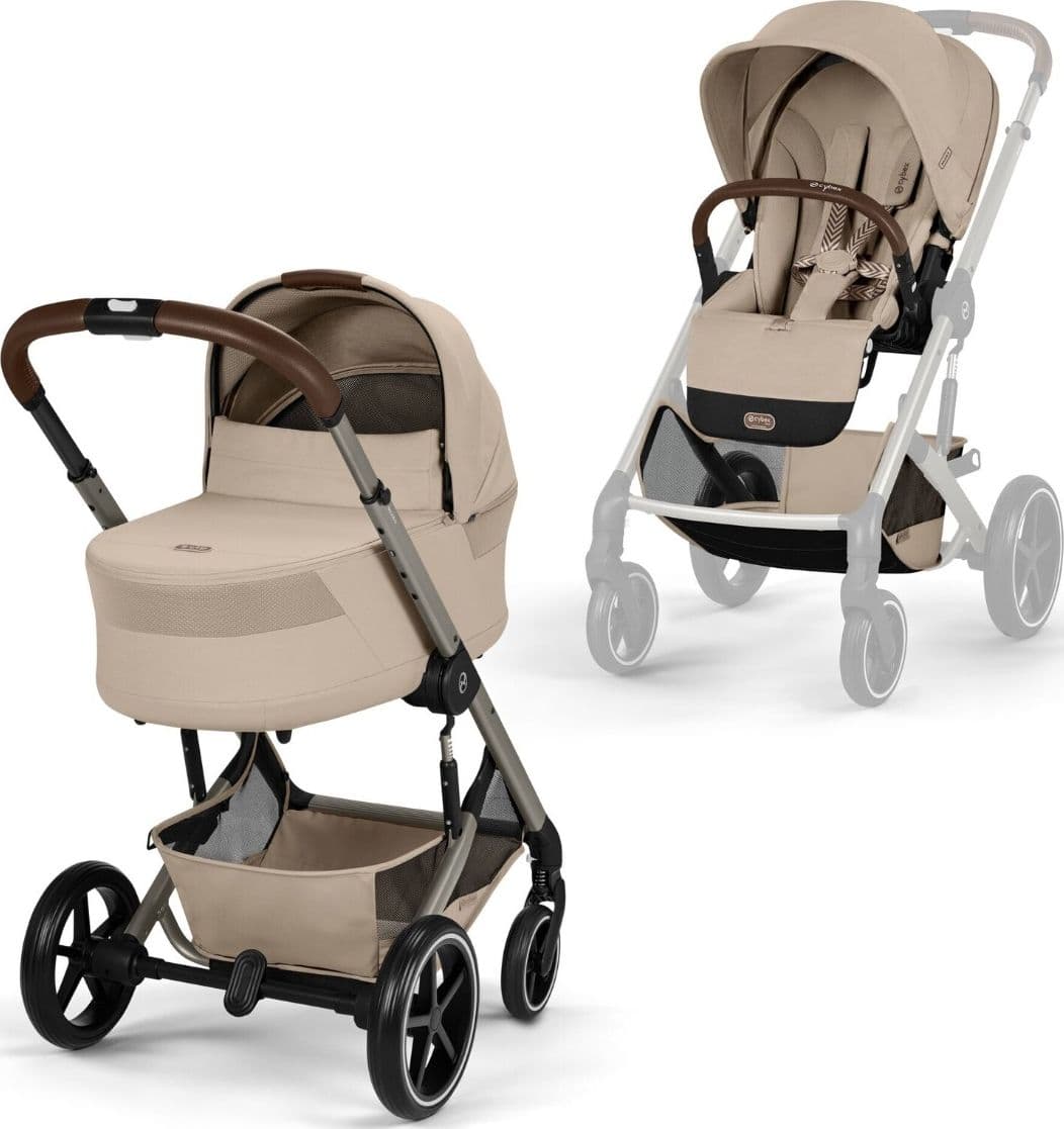 Duo Cybex Gold Balios S Lux con Navicella S Lux - Vari Colori – Almond Beige