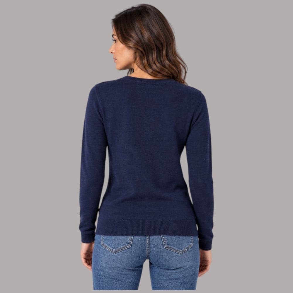 Maglione Guess con logo triangolo grande ricamato e strass - 3