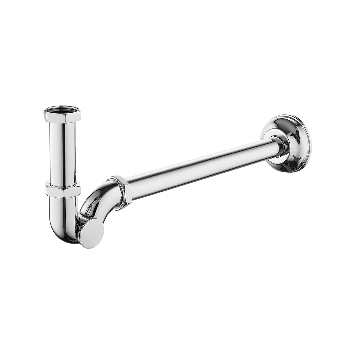 SIFONE DI SCARICO A S MODELLO VIVID- 1 Cromo- DH- pezzi 1 - 2