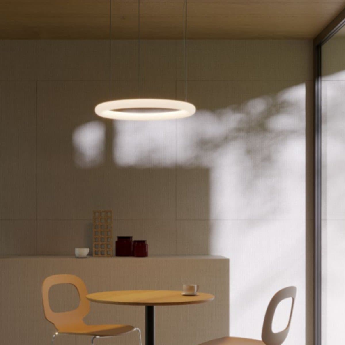 Lampadario moderno Redo group HALLEY 01 4456 LED CCT dimmerabile metallo acrilico - 4