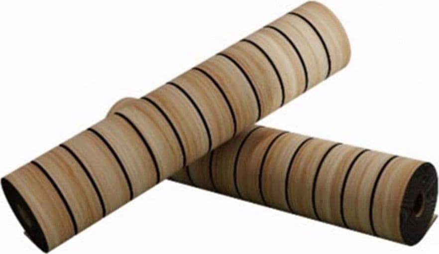 ROTOLO PANNELLO MURALE ADESIVO 60X300 CM EFFETTO LEGNO A DOGHE SCANALATE PARETI GS-Y06 - 4