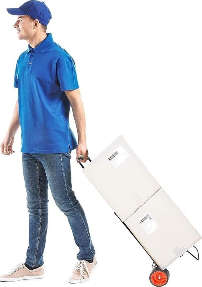 CARRELLO PORTAPACCHI BAGAGLI VALIGIE PIEGHEVOLE RICHIUDIBILE FINO A 55KG A 2 RUOTE 69801 - 3