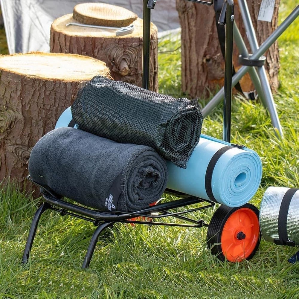 CARRELLO PORTAPACCHI BAGAGLI VALIGIE PIEGHEVOLE RICHIUDIBILE FINO A 55KG A 2 RUOTE 69801 - 5