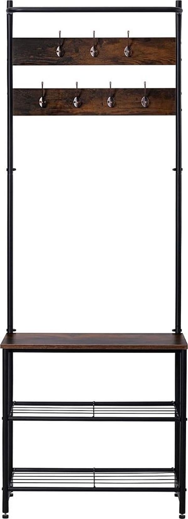 APPENDIABITI SCARPIERA CON RIPIANI GANCI PORTACAPPELLI MULTIFUNZIONALE LEGNO METALLO 62201 - 10