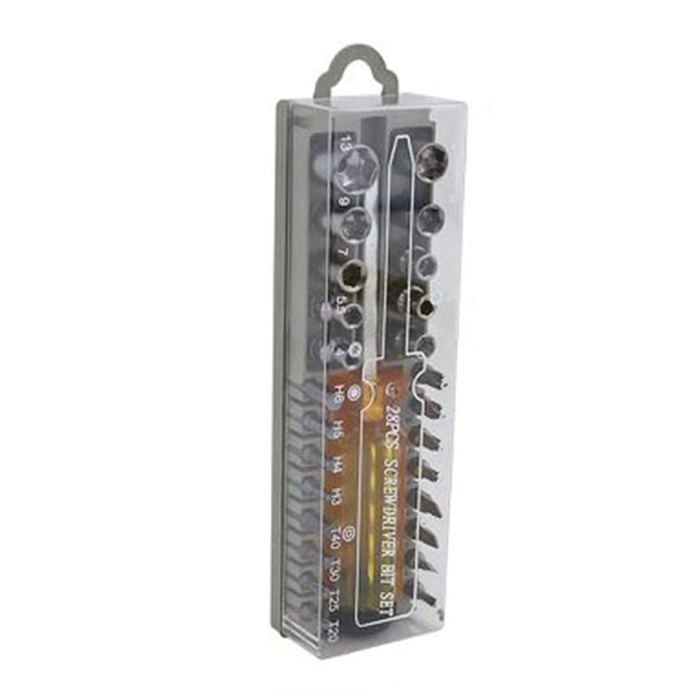 KIT GIRAVITI CACCIAVITE UNIVERSALE MULTIFUNZIONE CON PUNTE INTERCAMBIABILI 28 PZ 53681 - 3