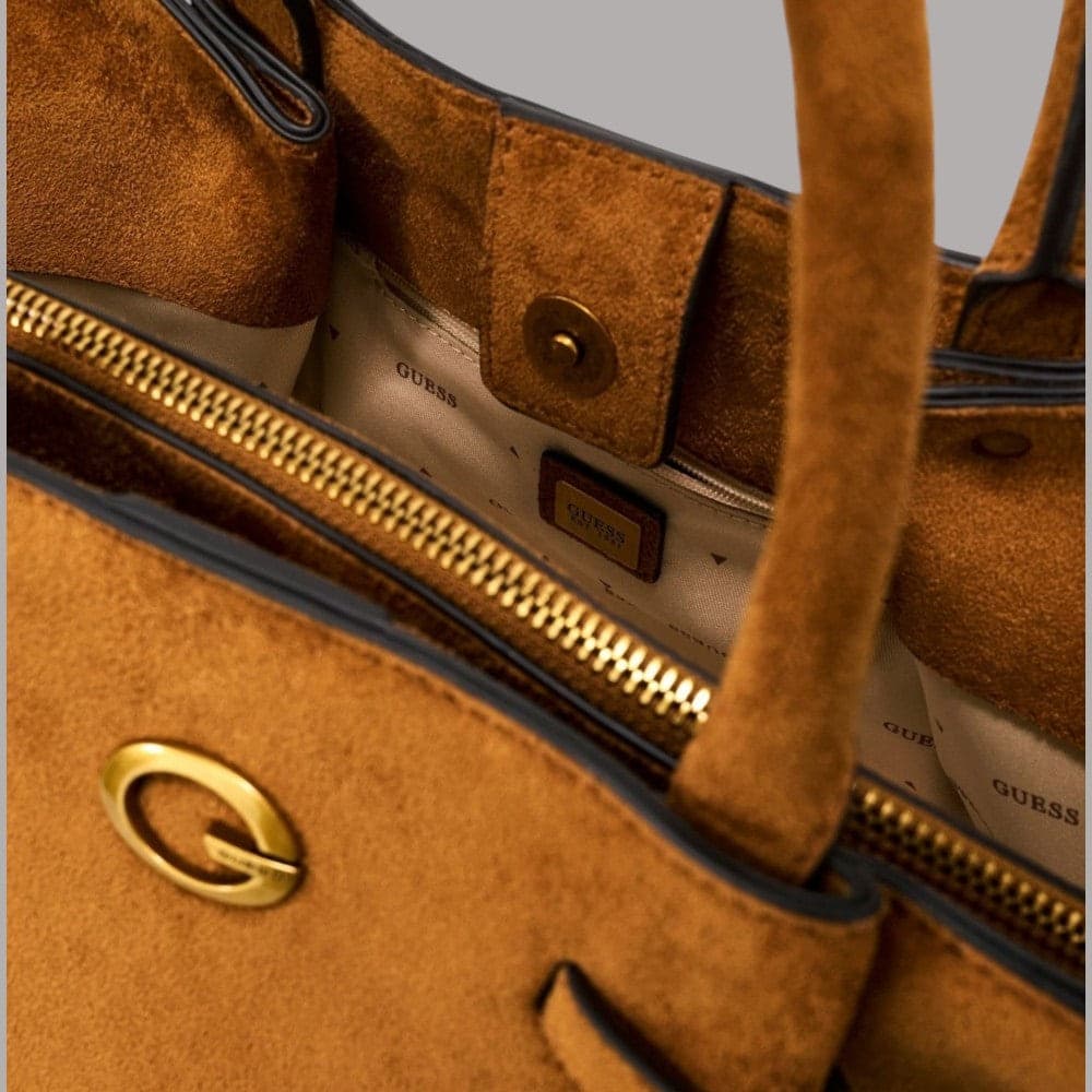 Borsa a mano Guess Allegra con frange e tracolla removibile - 3