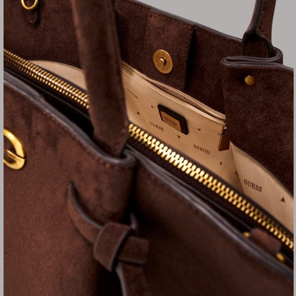 Borsa a mano Guess Allegra con frange e tracolla removibile - 8
