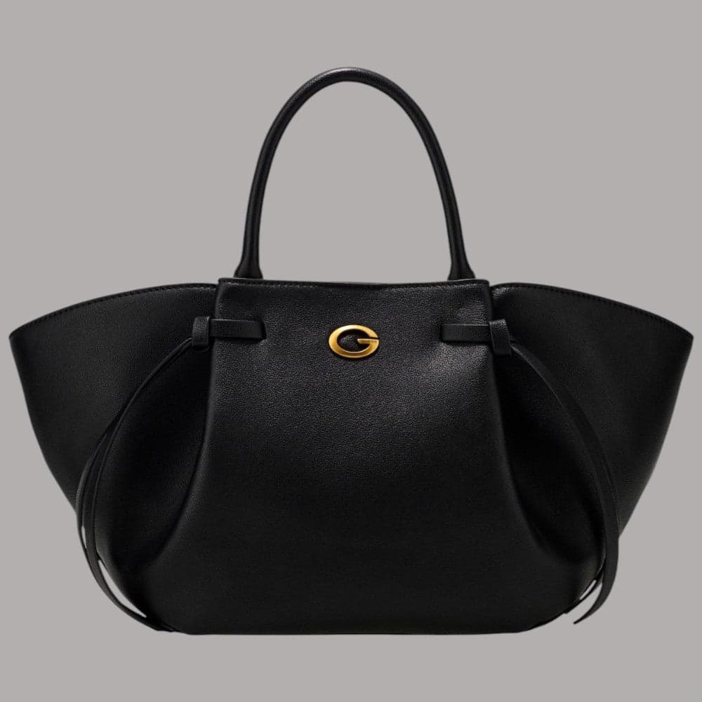 Borsa a mano Guess Allegra con dettagli a frange e tracolla removibile – Nero