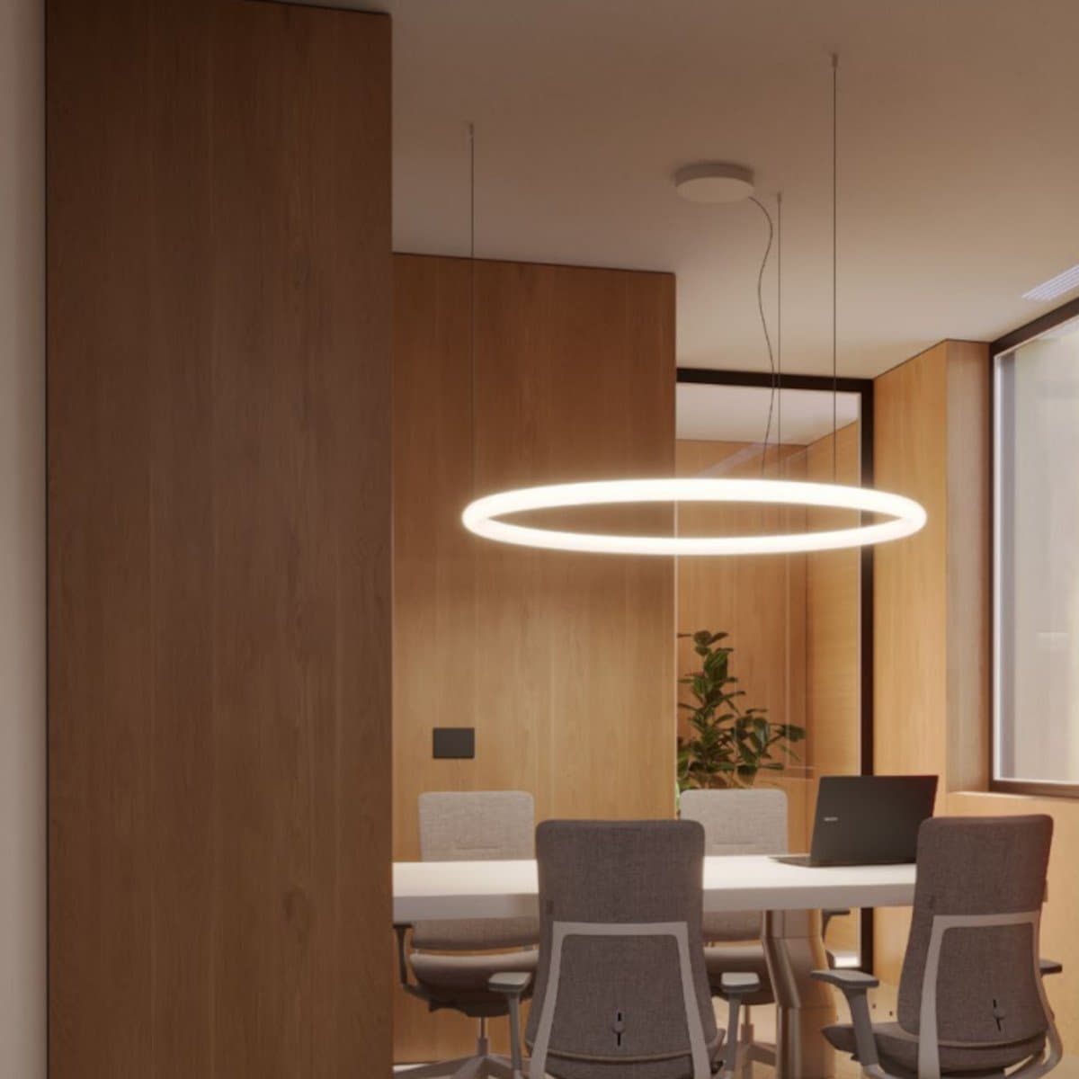 Lampadario moderno Redo group HALLEY 01 4458 LED CCT dimmerabile metallo acrilico - 2