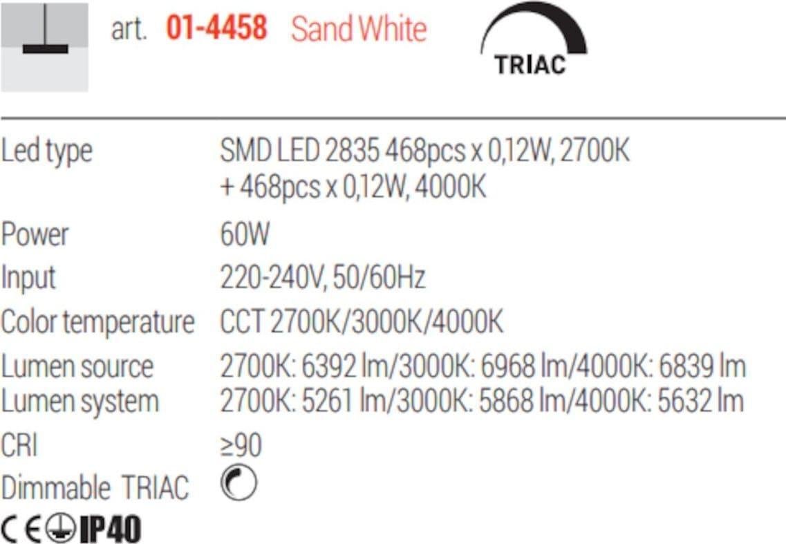 Lampadario moderno Redo group HALLEY 01 4458 LED CCT dimmerabile metallo acrilico - 4