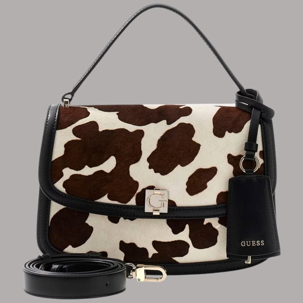 Borsa a mano Guess Audrey con tracolla removibile effetto cavallino - 2