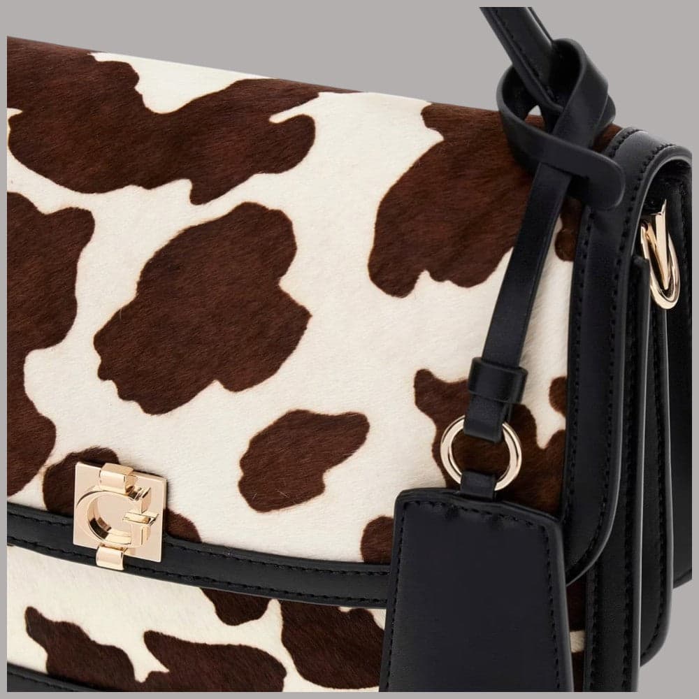 Borsa a mano Guess Audrey con tracolla removibile effetto cavallino - 3