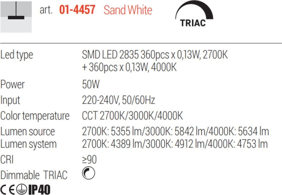 Lampadario moderno Redo group HALLEY 01 4457 LED CCT dimmerabile metallo acrilico - 4