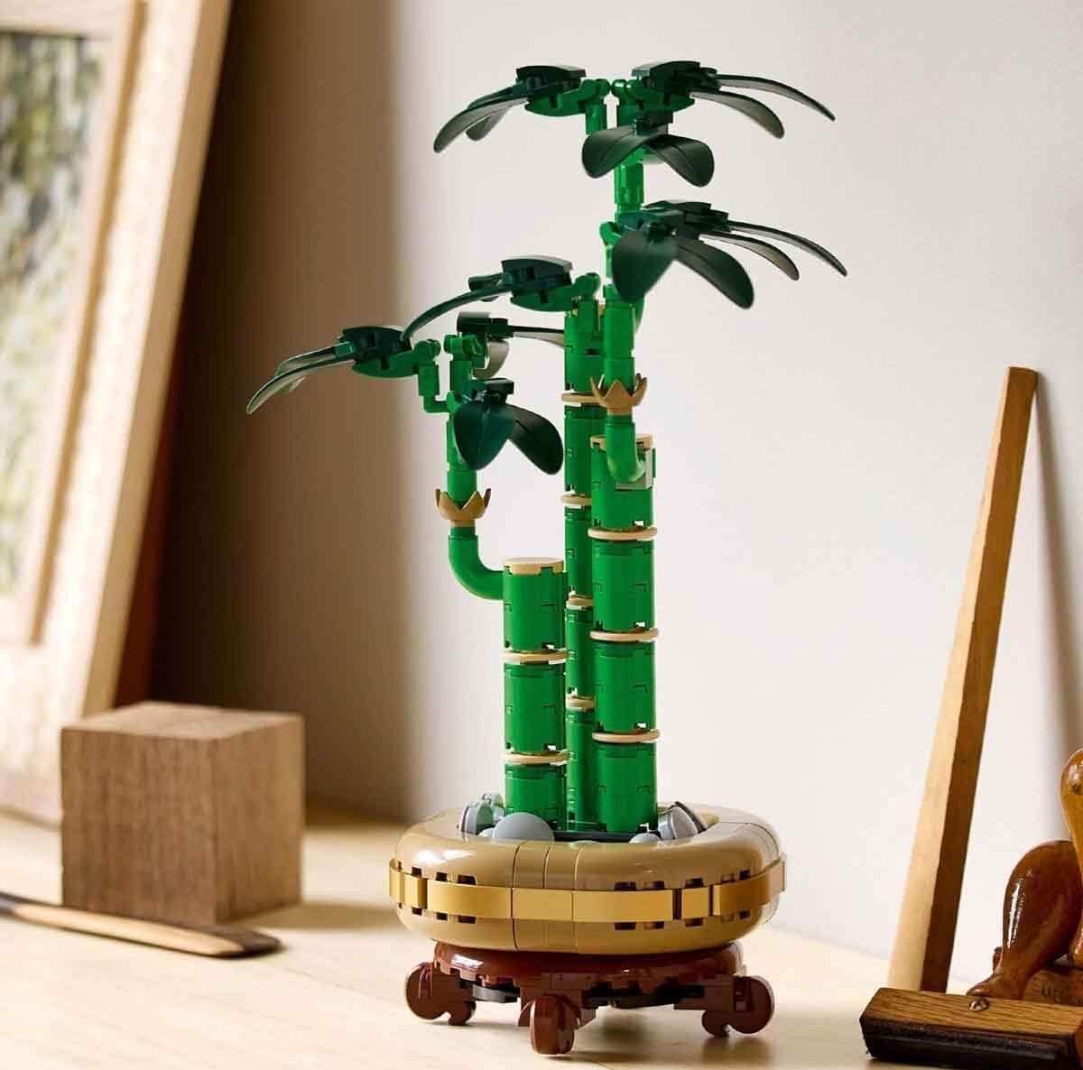 LEGO Botanicals Bambù Set di Costruzione per Adulti Pianta Artificiale da Interno con Vaso e Piedistallo Idea Regalo Arredamento Casa o Ufficio 325 Pezzi - 3
