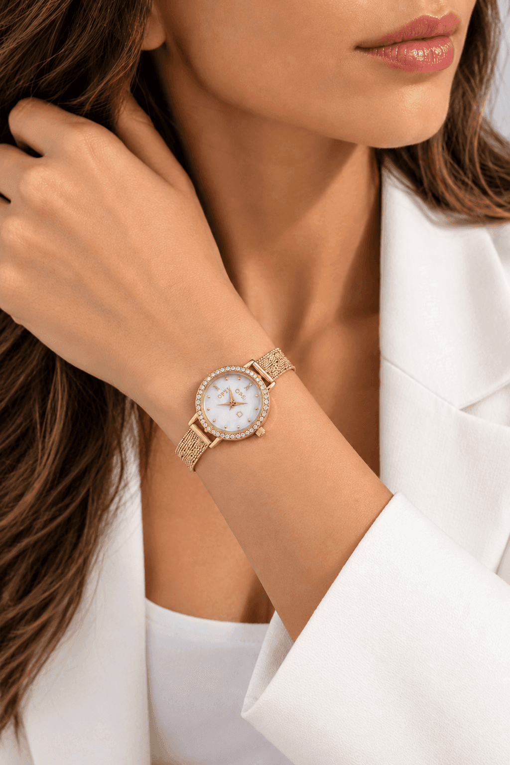 Ops Object  -  Orologio Donna  con cassa e bracciale in metallo mesh diamantato Allure - 2