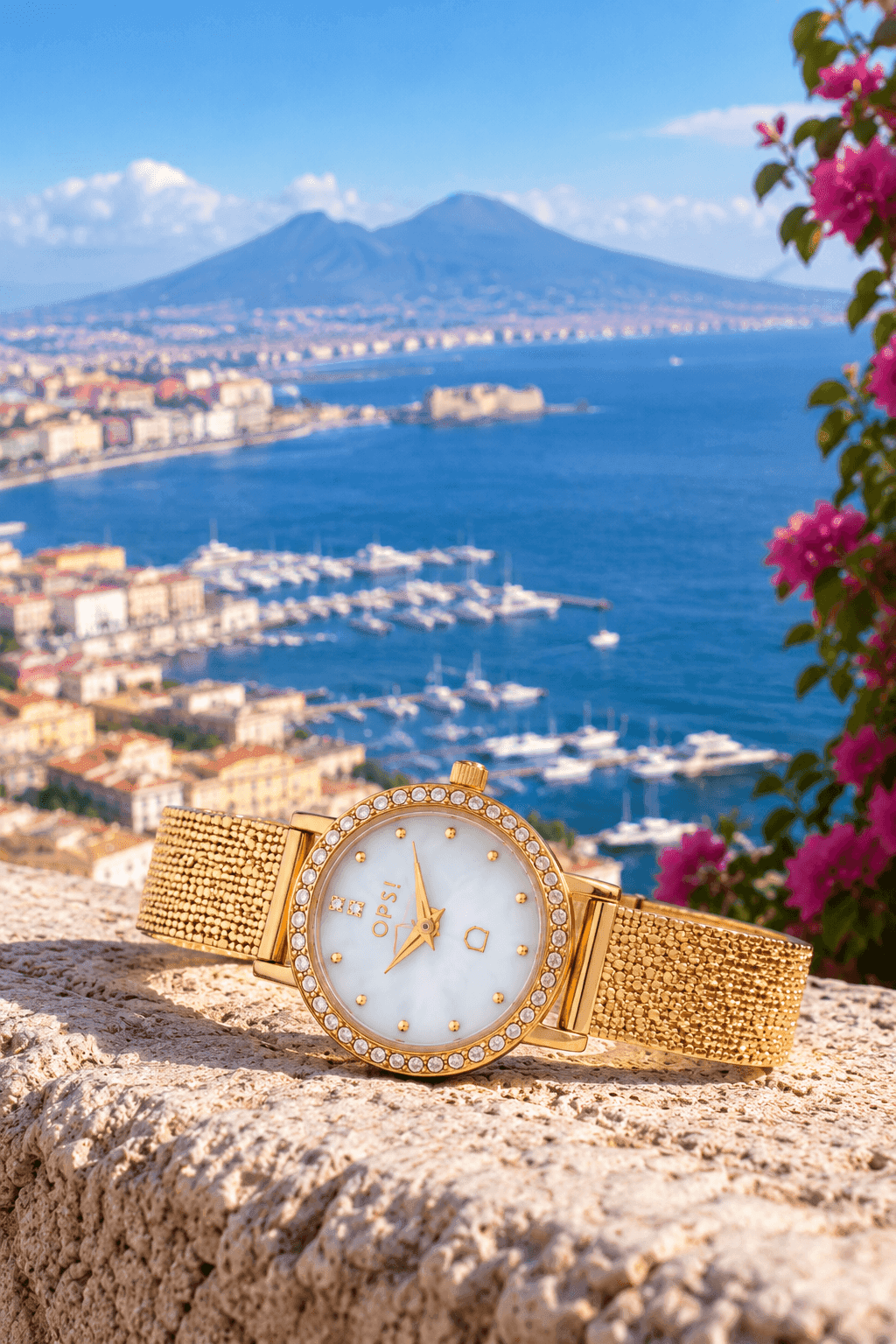 Ops Object  -  Orologio Donna  con cassa e bracciale in metallo mesh diamantato Allure - 4