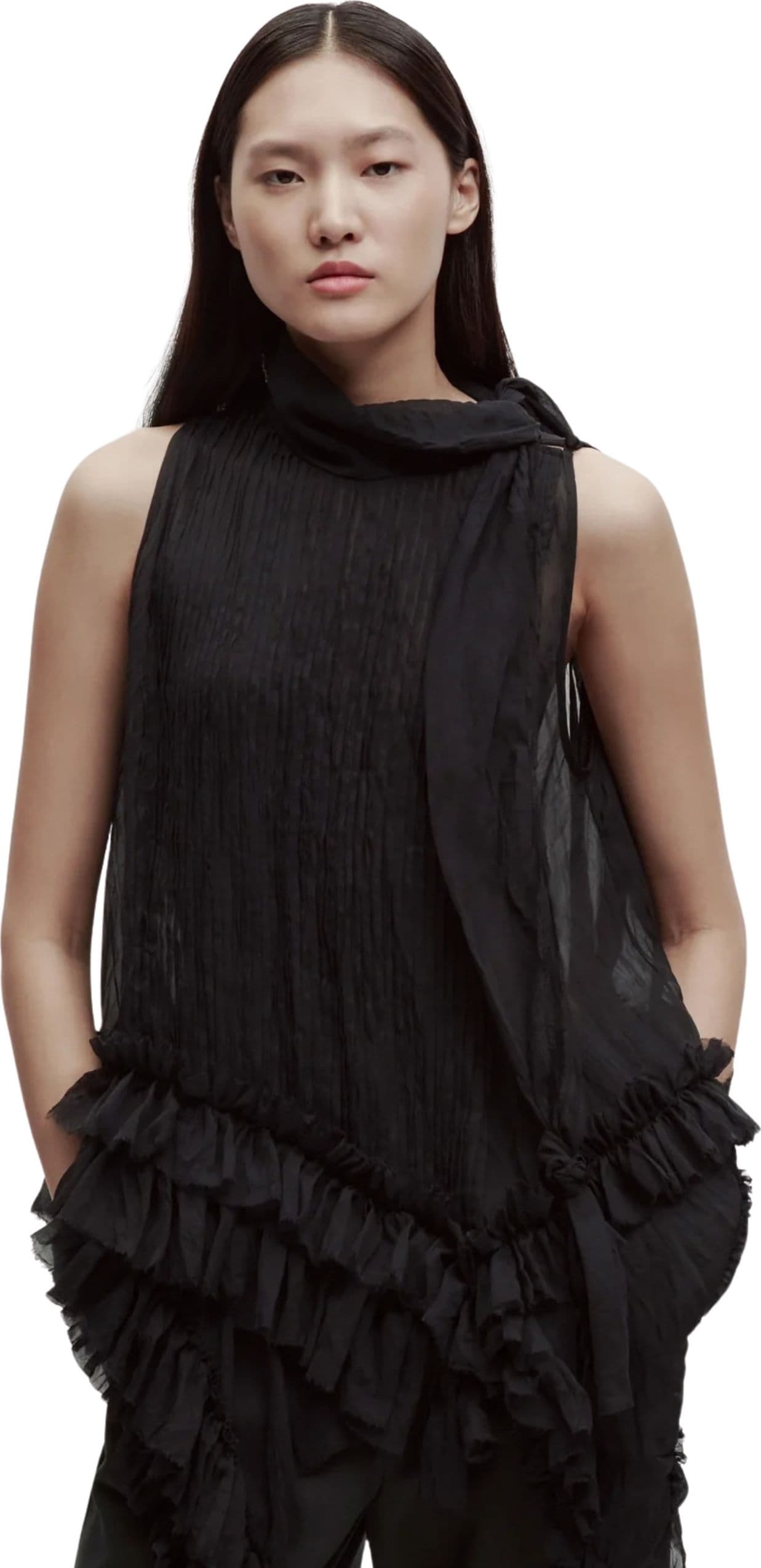 ERIKA CAVALLINI TOP LUCIO  IN CHIFFON - 2